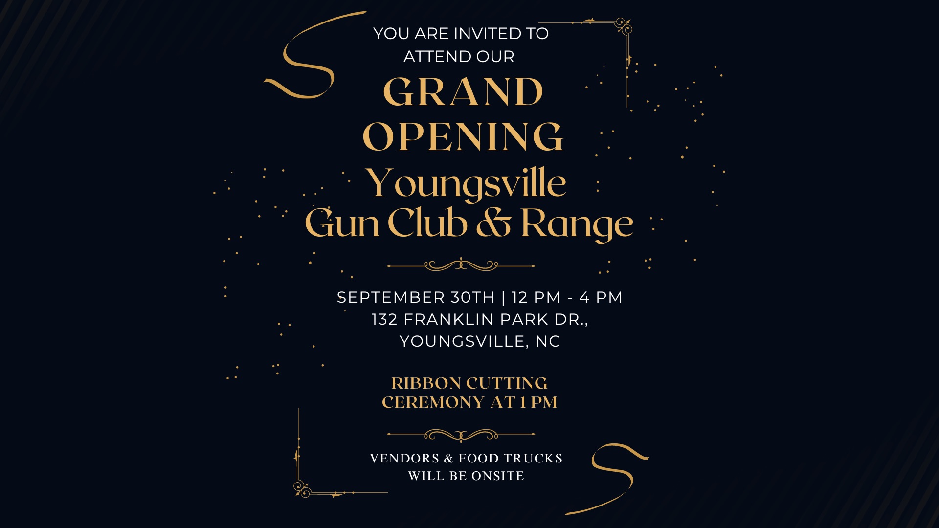 Join Us for the Grand Opening Celebration at Youngsville Gun Club and Range on September 30